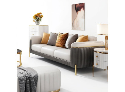 Zestaw sofowy 321 miejsce do siedzenia Zestaw Design Sofa Podkładka Kanapa Kanapa Nowoczesny Tabela Nowość