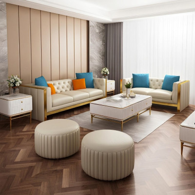 Zestaw sofowy 3 2 miejsce do siedzenia Zestaw Design Sofa Podkładka Kanapy Kanapa Modern