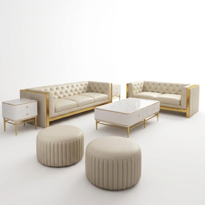 Zestaw sofowy 3 2 miejsce do siedzenia Zestaw Design Sofa Podkładka Kanapy Kanapa Modern