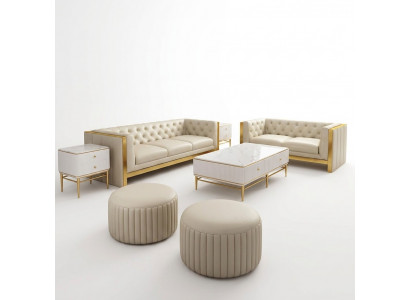 Zestaw sofowy 3 2 miejsce do siedzenia Zestaw Design Sofa Podkładka Kanapy Kanapa Modern