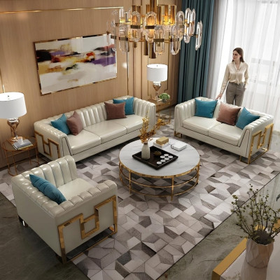 Zestaw sofowy 3+2+1 miejsce do siedzenia Żywy krajobraz Sofa Couch Podkładka Ustawić Sofy