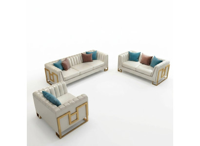 Zestaw sofowy 3+2+1 miejsce do siedzenia Żywy krajobraz Sofa Couch Podkładka Ustawić Sofy