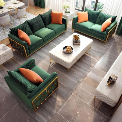 Sofa Skóra Kanapa Podkładka Siedziba 3+2+1 miejsce siedzące Ustawić Design Kanapy Sofy
