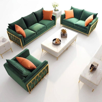 Sofa Skóra Kanapa Podkładka Siedziba 3+2+1 miejsce siedzące Ustawić Design Kanapy Sofy