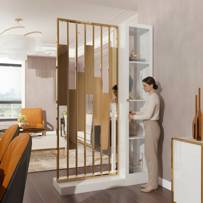Metalowa Półka Przegroda Designerska Luksusowe Półki Meble Style Szafa Metal Ściana Nowość