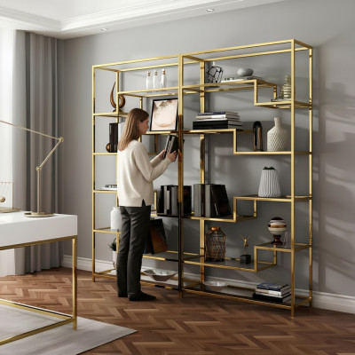 Designerskie Przegrody Ściana Półki Living Pokój Szafki System Meble Biurowe Nowe