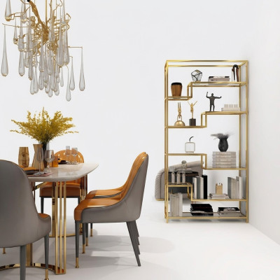 Metalowa Półka Przegroda Design Luksusowe Półki Szafa Przegrody Salon Metal