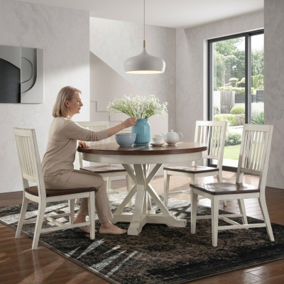 Klasyczny design Okrągły Stół Okrągły Tabela Drewno stoły 122x77cm jadalnia Okrągły