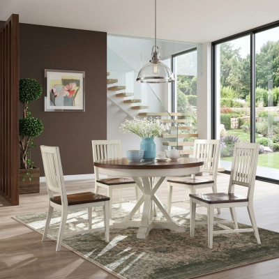 Klasyczny design Okrągły Stół Okrągły Tabela Drewno stoły 122x77cm jadalnia Okrągły