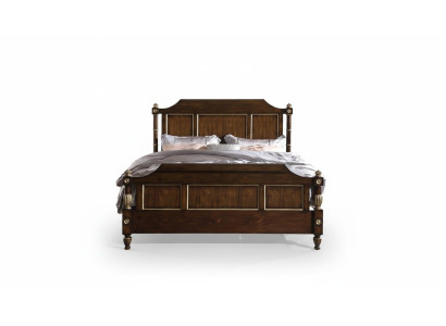 Designerskie Łóżko Classic Drewno Hotel łóżko Double Sleep Pokój Luxury 180x200 Nowość