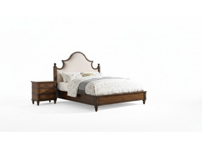 Łóżko 2x Stolik nocny 3 szt. Sypialnia Set Design Podkładka Meble Luksusowe łóżko Nowość