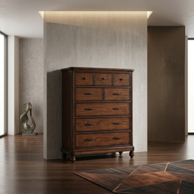 Meble w stylu Country House Wysokie Kredens Szafa Designerskie Szafki Brązowy Kredens Nowość