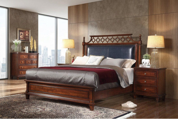 Designerskie włoskie meble Łóżko Double Bedroom 180x200cm Nowe łóżko Skóra
