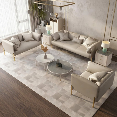 Zestaw sofowy 321 miejsce do siedzenia Zestaw Design Sofy Kanapy Skóra Podkładka Relaks