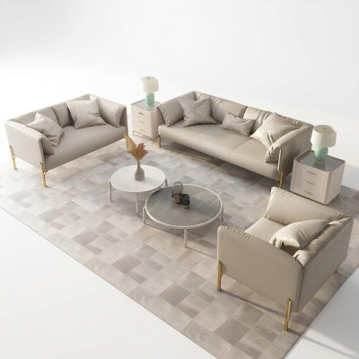 Zestaw sofowy 321 miejsce do siedzenia Zestaw Design Sofy Kanapy Skóra Podkładka Relaks