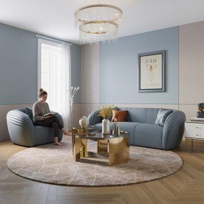 Zestaw sofowy 3+1 miejsce do siedzenia Zestaw Design Sofa Podkładka Kanapa Kanapa Modern Luxury New
