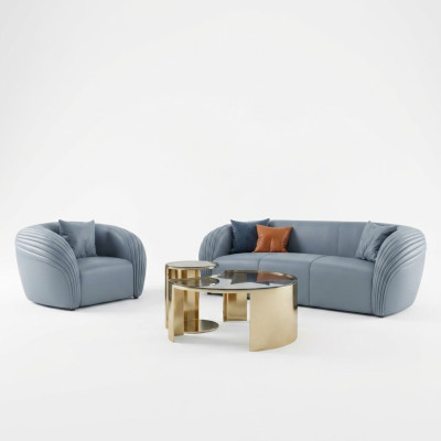 Zestaw sofowy 3+1 miejsce do siedzenia Zestaw Design Sofa Podkładka Kanapa Kanapa Modern Luxury New