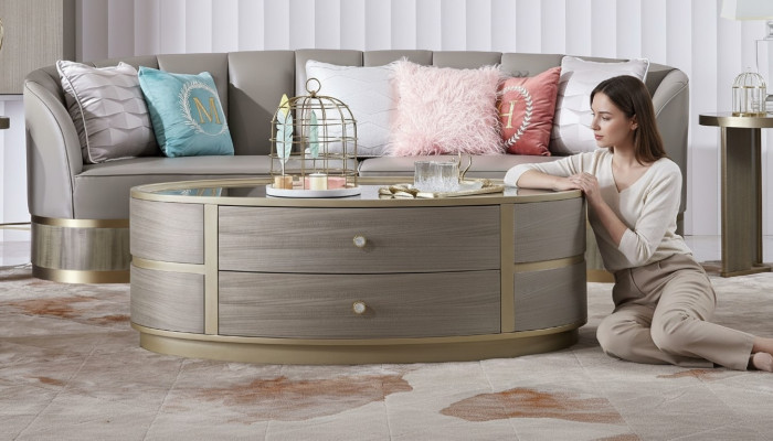 Nowoczesny stolik kawowy Table Sofa Design stoły Deko Drewno Living Room Side