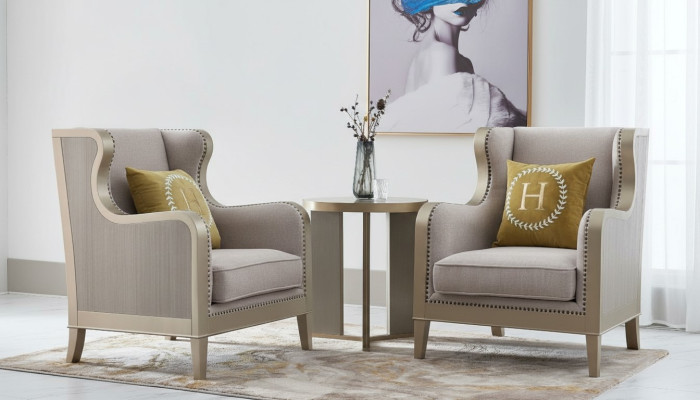 Zestaw sofowy Ustawić 3-częściowy zestaw 2x Fotel Stolik Tabela Sofa Ustawić zestawy