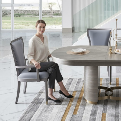Designerski 4x Krzesło Zestaw jadalnia Lehn Podkładka Siedziba Krzesła Ustawić Kompletny