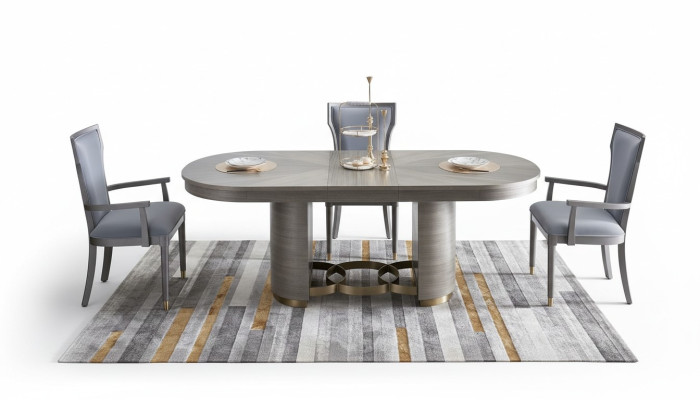 Design Stół obiadowy Drewno Kamień Tabela Nowoczesne stoły do ​​jadalni Meble 221x95 stoły