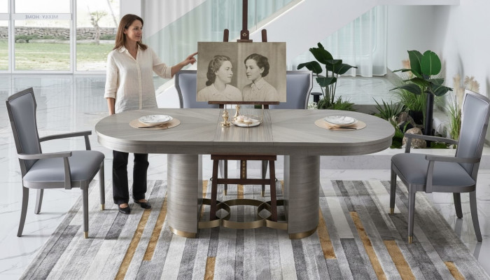 Krzesło Designerski Zestaw Siedziba Podkładka Luxury Meble Lehn Krzesła Drewno jadalnia