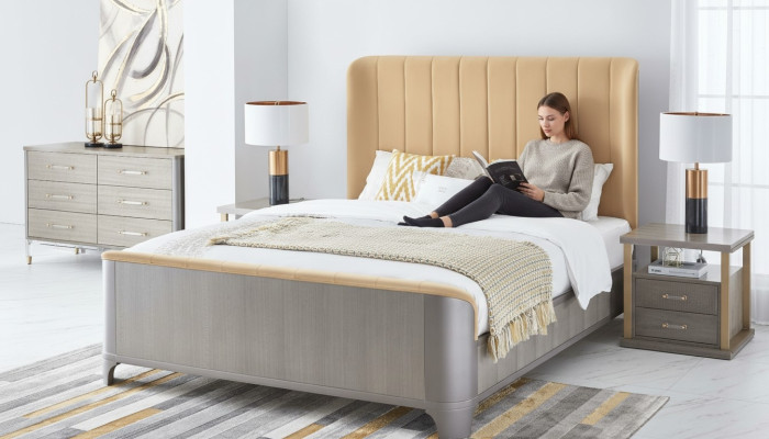 Design Łóżko Classic Podkładka łóżka Designer Podwójne łóżko z ramą łóżka 180x200cm