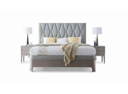 Łóżko 2x Stolik nocny 3 szt. Sypialnia Scenografia Modern Luxury Grupa
