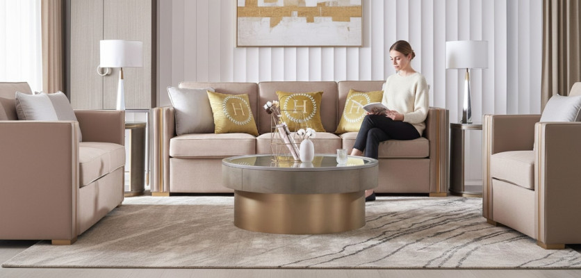 Nowoczesny stolik kawowy Stolik Sofa Design Living Room Stal nierdzewna