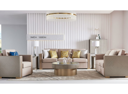 Zestaw sofowy Podkładka 311 miejsce do siedzenia Set Design Sofy Kanapy Włókienniczy Modern Ustawić