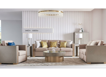 Zestaw sofowy Podkładka 311 miejsce do siedzenia Set Design Sofy Kanapy Włókienniczy Modern Ustawić