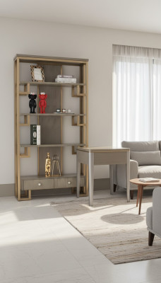 Półka na książkę Stal nierdzewna Półka Książki Ściana Szafki Półki biurowe Luxury