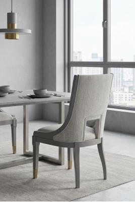 Klasyczne Krzesło Nowoczesny Styl Fotel Lounge Club Siedziba Podkładka Design Drewno Włókienniczy