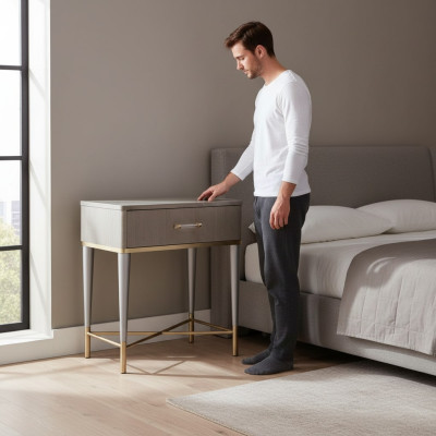 Nocna konsola Side Sleep Pokój Metalowe konsole Shine stoły