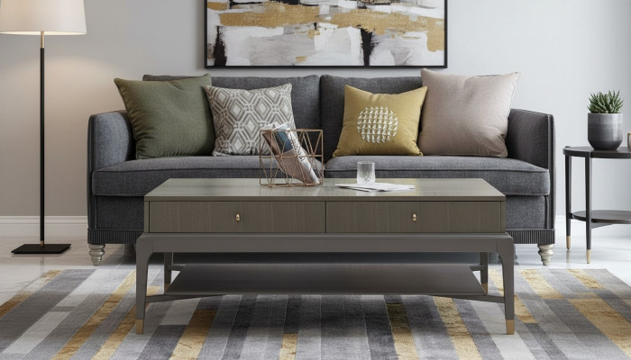Klasyczny stolik kawowy Stolik Design Sofa Salon Drewno