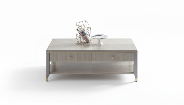 Klasyczny, luksusowy designerski stolik kawowy, dekoracyjna sofa do salonu, stolik boczny