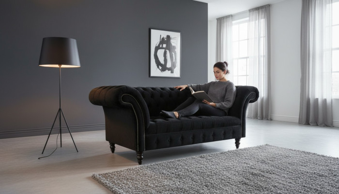 Sofa dwuosobowa Chesterfield 2 miejsce do siedzenia Classic New Couches Sofy Podkładka Nowe