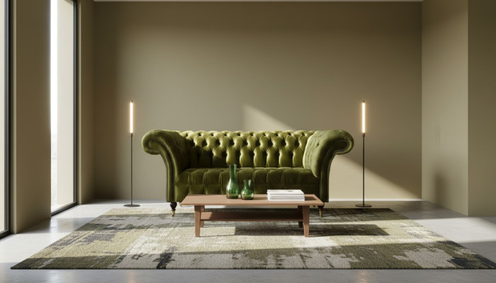 Sofa dwuosobowa 2 miejsce do siedzenia Classic Podkładka Nowe Kanapy Chesterfield Couch Nowe