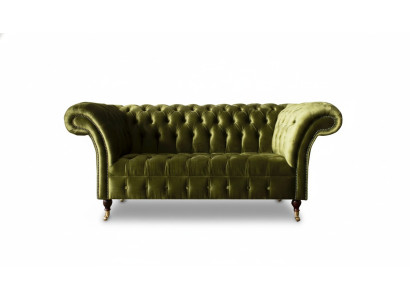 Sofa dwuosobowa 2 miejsce do siedzenia Classic Podkładka Nowe Kanapy Chesterfield Couch Nowe