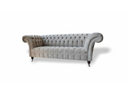 Sofa 3 miejsce do siedzenia Żywy krajobraz Sofy Podkładka Ustawić Materiał Chesterfield