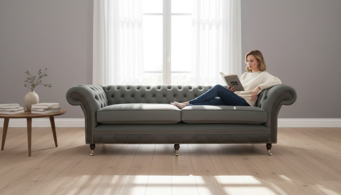 Chesterfield Original Meble 4 miejsce do siedzenia Sofa Podkładka Sofy Kanapy