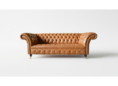 Chesterfield Design Luxury Podkładka Sofa Kanapa Siedziba Włókienniczy Ustawić Skóra