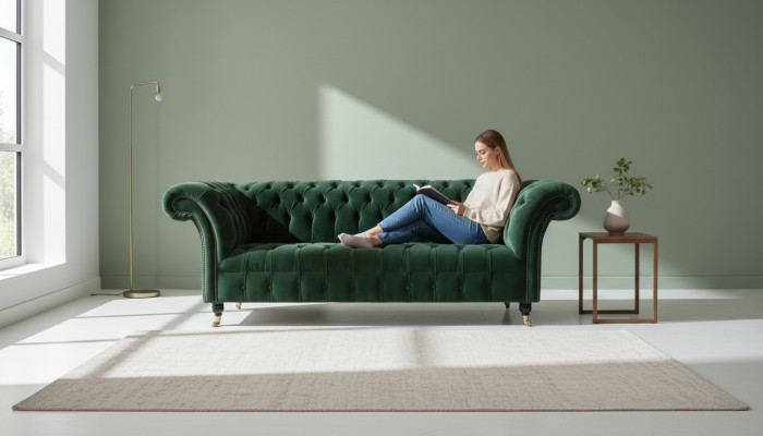 Chesterfield 3 miejsce do siedzenia Sofy Podkładka Siedziba Couch Sofa Ustawić Big Couches