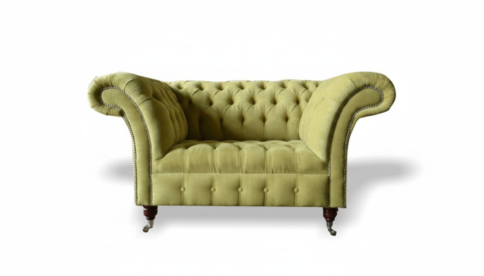 Chesterfield Sofa Couch Podkładka Ustawić 1,5 Sofy Klasyczne Jednomiejscowe