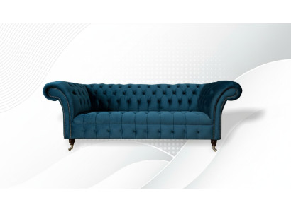 xxl duża Sofa 3 miejsce do siedzenia Kanapa Chesterfield Podkładka Siedziba Ustawić Materiał Włókienniczy