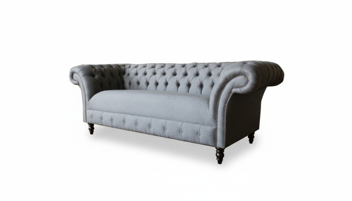 xxl duża Sofa 3 miejsce do siedzenia Kanapa Chesterfield Podkładka Ustawić Siedziba Materiał Włókienniczy