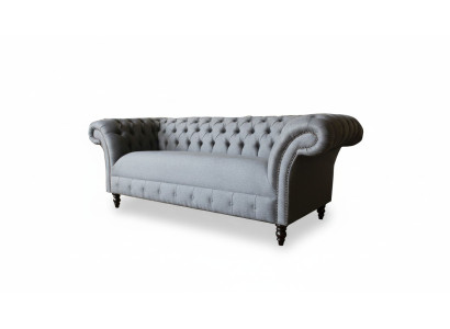 xxl duża Sofa 3 miejsce do siedzenia Kanapa Chesterfield Podkładka Ustawić Siedziba Materiał Włókienniczy