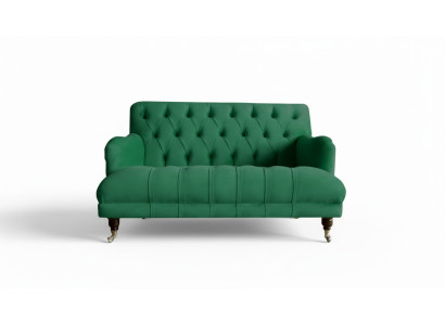 Chesterfield Fotel Couch Podkładka Sofa Couches 1,5 miejsce siedzące Single Seater Green Włókienniczy