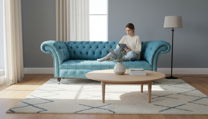 Chesterfield Couch Sofa Podkładka 3 miejsce do siedzenia Deco Couches Siedziba Ustawić Sofy