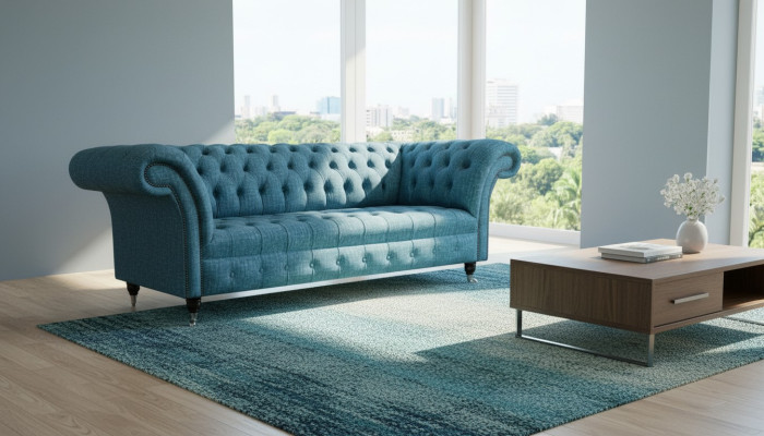 Chesterfield Couch Sofa Podkładka 3 miejsce do siedzenia Deco Couches Siedziba Ustawić Sofy